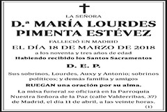 María Lourdes Pimenta Estévez